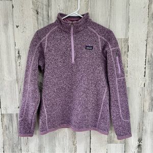 Patagonia Kids Better Sweater 1/4 Zipper Pullover Size XXL 16-18 Color Purple